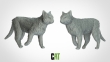 CKM3DIP-74 - 1:72 Scale - Cat (10 Pack)