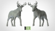 CKM3DIP-82 - 1:87 Scale - Deer - New Pose (5 Pack)