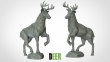 CKM3DIP-124 - 1:87 Scale - Deer - New Pose 2 (2 Pack)