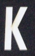 CKMC7K - Upper Case Font 1 - K