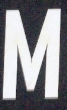 CKMC7M - Upper Case Font 1 - M