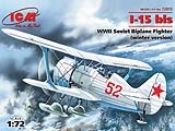 1:72 Scale - I-15 bis - WWII Soviet Biplane Fighter (Winter Version)