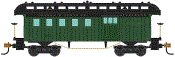 HO Scale - 1890 Wooden Passenger Car SF - Combine