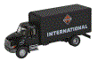 WALT949-11292 - 1:87 Scale - International 4300 Single Axle Box Van - International Black