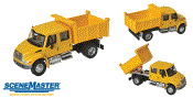 1:87 Scale - International 4300 Crew Cab Dump Truck - Yellow