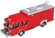 WALT949-13802 - 1:87 Scale - Hazardous Materials Fire Truck - Red