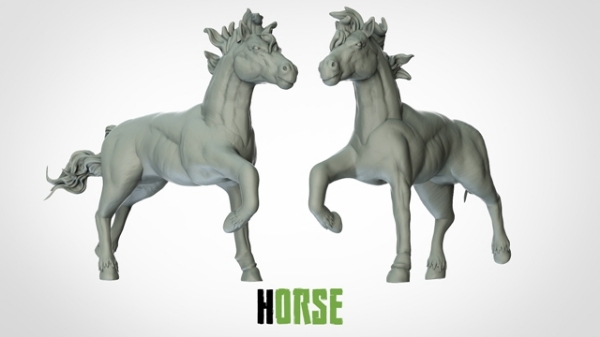 Picture of Horse - New Pose 3 (Suitable for 32mm Scale)