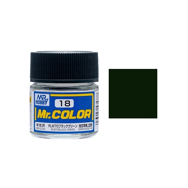 Picture of Mr Color - Semi Gloss RLM70 Black Green
