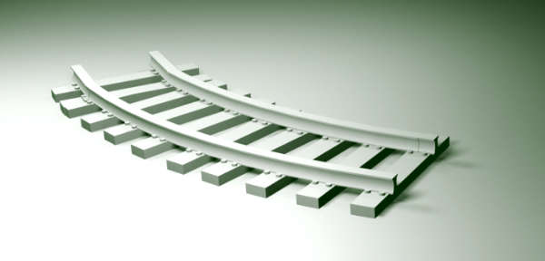 Picture of 1:72 Scale - Rail Track - Curve - Non-Working