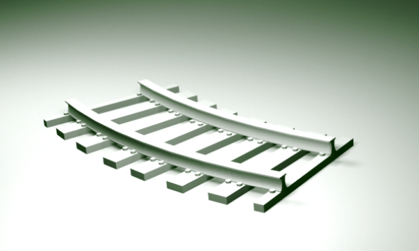 Picture of 1:72 Scale - Rail Track - Curve Short - Non-Working