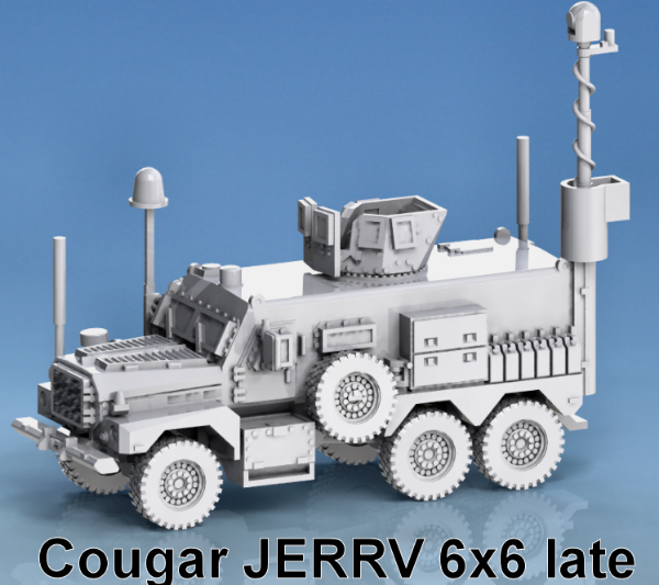 Picture of 1:72 Scale - Cougar 6x6 Jerrv Extended, Dome Extended, Turret Open, No Gun