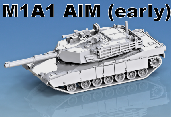 Picture of 1:72 Scale - M1A1 Aim Abrams - Early Turret, Cupola Open