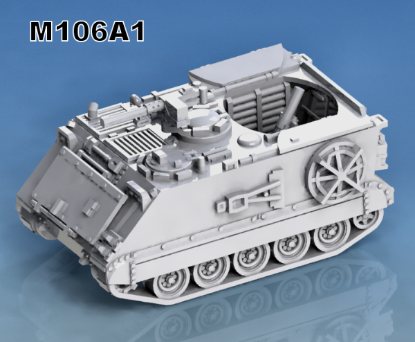 Picture of 1:72 Scale - M106A1 - Mortar, Cupola Closed, 50cal MG