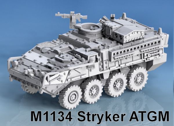 Picture of 1:100 Scale - M1134 Stryker ATGM - Stowed Turret