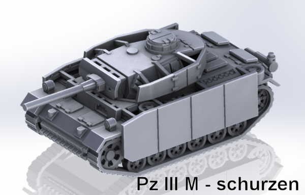 Picture of 1:72 Scale - Pzkpfw III M - Schurzen