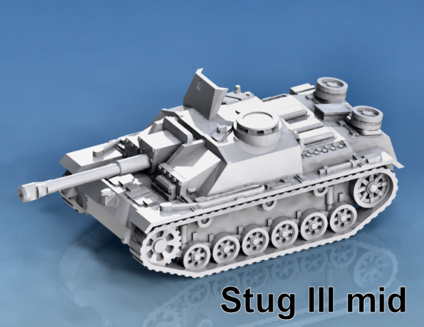 Picture of 1:87 Scale - Stug IIIG - Mid - MG Shield
