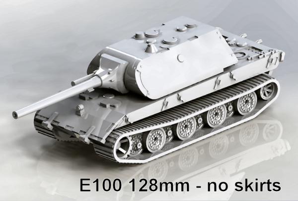 Picture of 1:87 Scale - E-100 - 128mm Turret, No Skirts