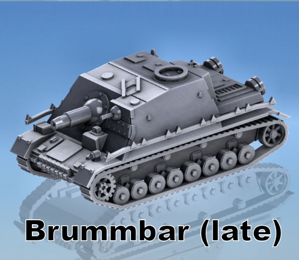 Picture of 1:87 Scale - Sturmpanzer IV Brummbar - Late, Rails