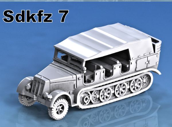 Picture of 1:100 Scale - Sdkfz 7 - Early, Cage