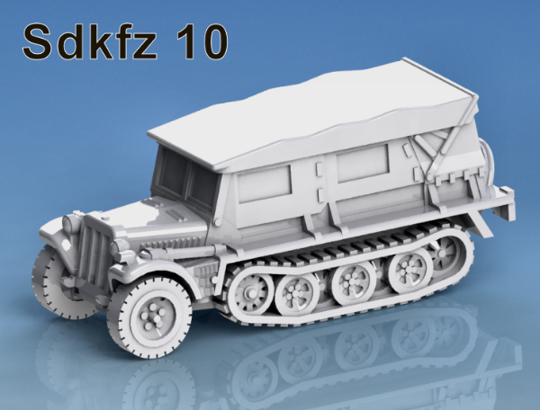 Picture of 1:100 Scale - Sdkfz 10 Ausf B - Closed