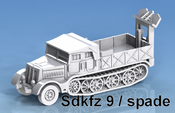 Picture of 1:100 Scale - Sdkfz 9 Famo With Spade - Closed, Open
