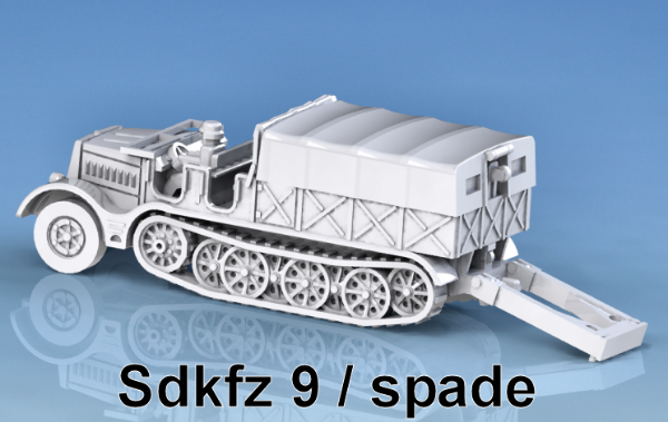 Picture of 1:100 Scale - Sdkfz 9 Famo With Simple Spade - Open, Closed