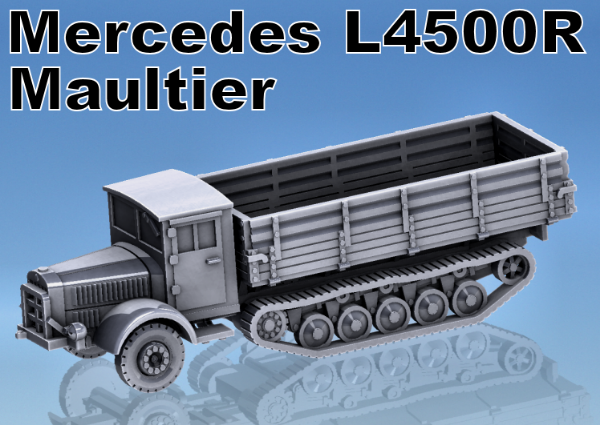 Picture of 1:100 Scale - Mercedes L4500R Maultier - Late High Sides