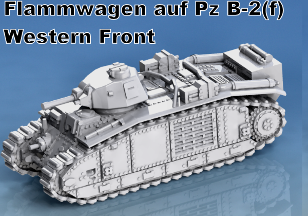 Picture of 1:100 Scale - Flammwagen auf Pzkpfw B-2 (f)