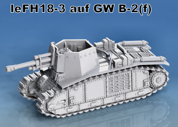 Picture of 1:72 Scale - 10.5cm LeFH 18/3 auf GW B-2(f) - Chain