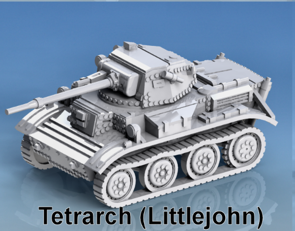 Picture of 1:87 Scale - Tetrarch - With "Little John" Turret