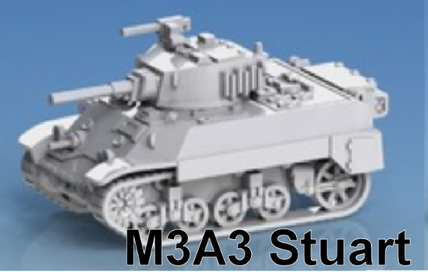 Picture of 1:87 Scale - M3A3 Stuart - Skirts