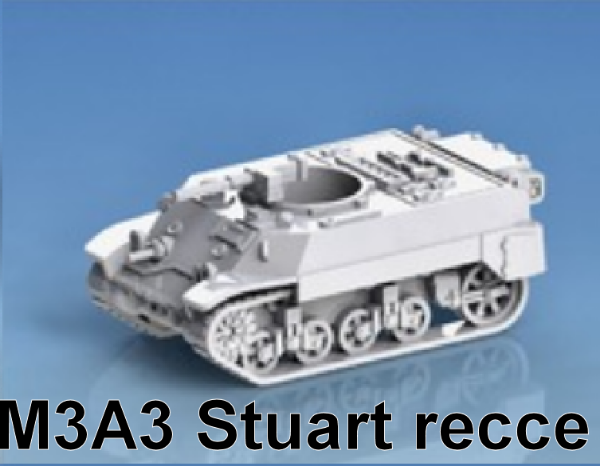 Picture of 1:72 Scale - M3A3 Stuart Recce, Skirts
