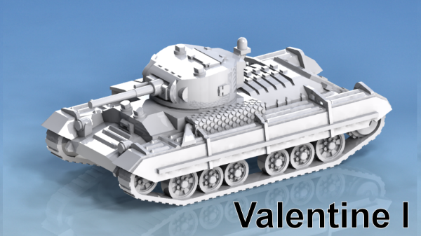Picture of 1:72 Scale - Valentine I - Sand Shield
