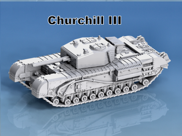 Picture of 1:72 Scale - Churchill III - With Full Guards Hull