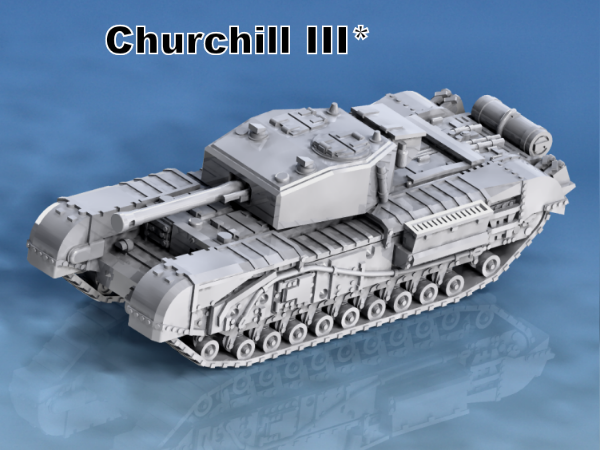 Picture of 1:72 Scale - Churchill (75mm) - Mid Gap, Applique, Fuel