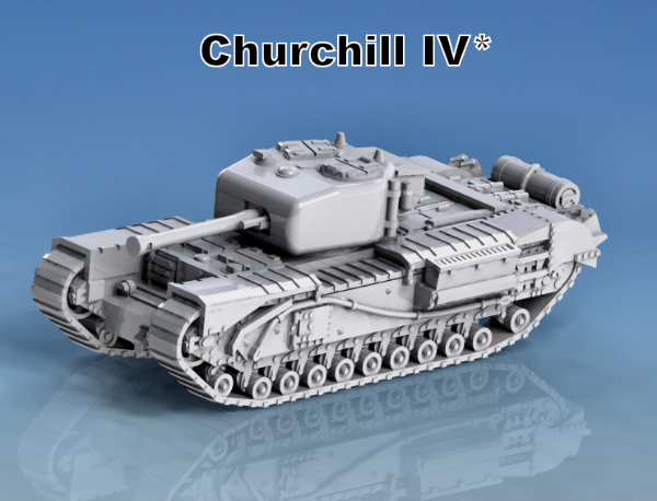 Picture of 1:72 Scale - Churchill IV (75mm) - Mid Gap, Fuel