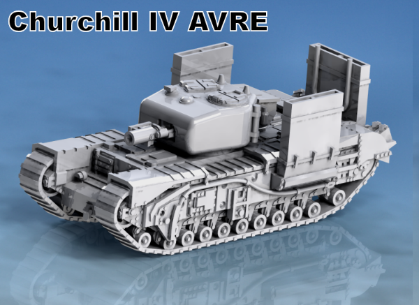 Picture of 1:72 Scale - Churchill IV AVRE - Mid Gap, Wading