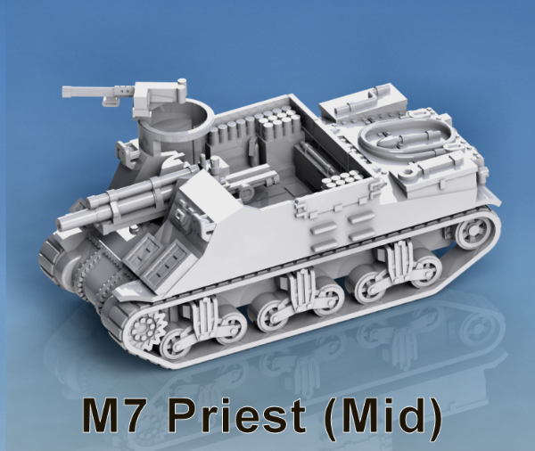 Picture of 1:72 Scale - M7 Priest - Mid, Panels, Deep Pulpit