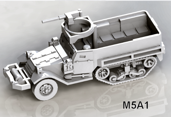 Picture of 1:87 Scale - M5A1 Halftrack