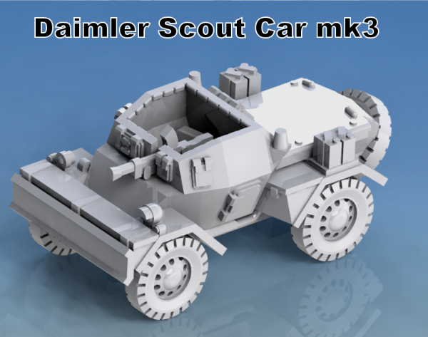 Picture of 1:72 Scale - Daimler Scout Car Mk3 Dingo - Gun Port Open