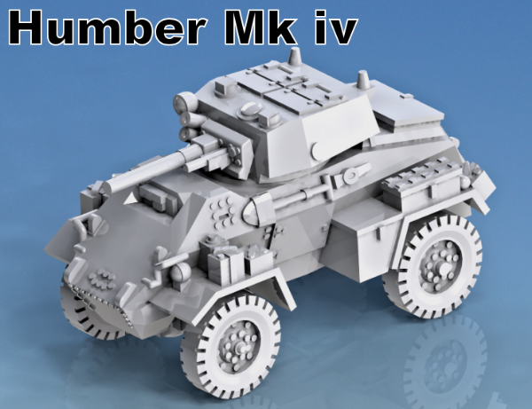 Picture of 1:87 Scale - Humber Mk IV Armoured Car