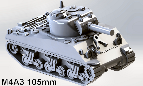 Picture of 1:100 Scale - M4A3 - 105
