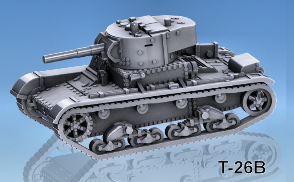 Picture of 1:87 Scale - T-26B - Mid, Box, Jack