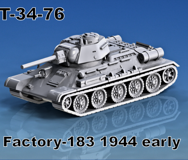 Picture of 1:87 Scale - T-34-76 Factory 183 - 1944, Early, With Hex Turret