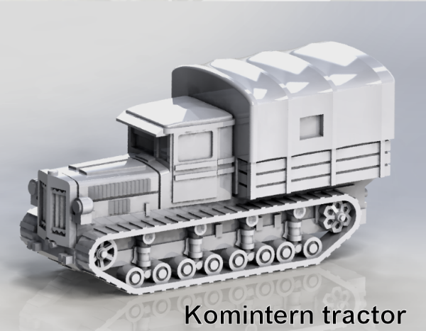 Picture of 1:100 Scale - Komintern Tractor - Closed