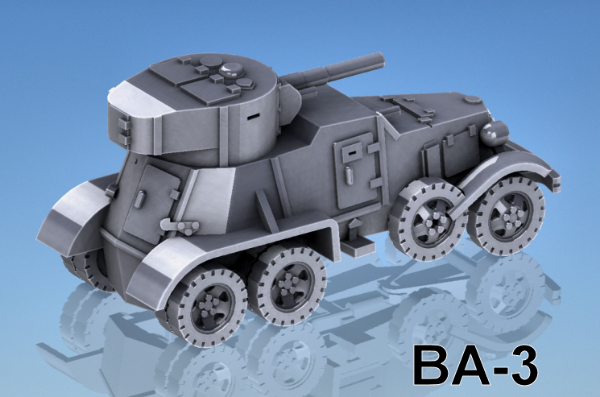 Picture of 1:72 Scale - BA-3 Armoured Car - No Track