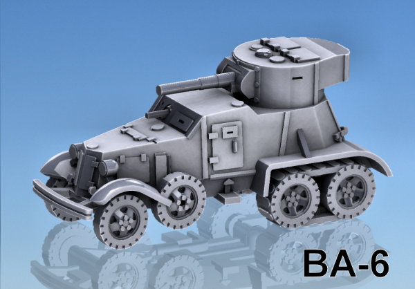 Picture of 1:87 Scale - BA-6 Armoured Car - Tracks Fitted