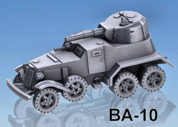 Picture of 1:72 Scale - BA-10 Armoured Car - No Track