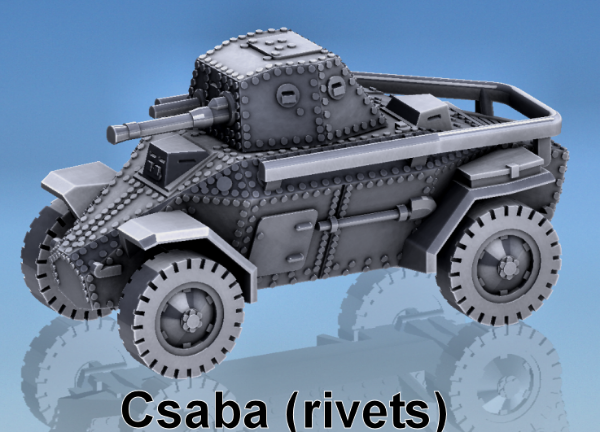 Picture of 1:72 Scale - Csaba Armoured Car - Rivets
