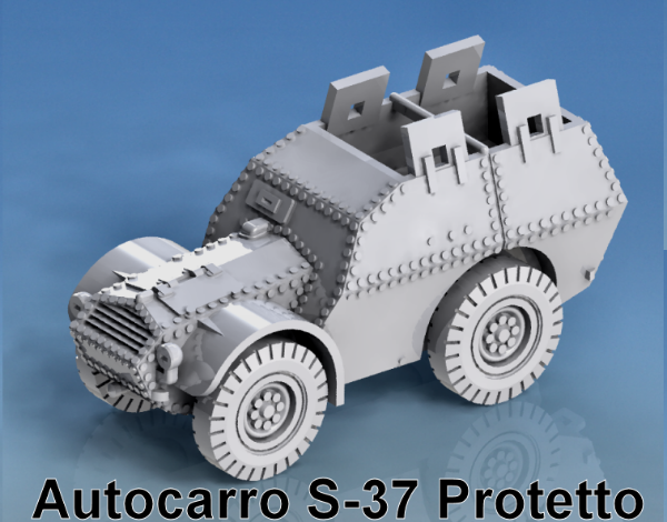 Picture of 1:87 Scale - Autocarro S-37 Protetto - Shields, Rail